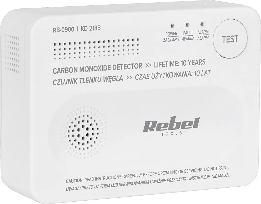 Détecteur de monoxyde de carbone Rebel RB-0900 KD-218B haute précision