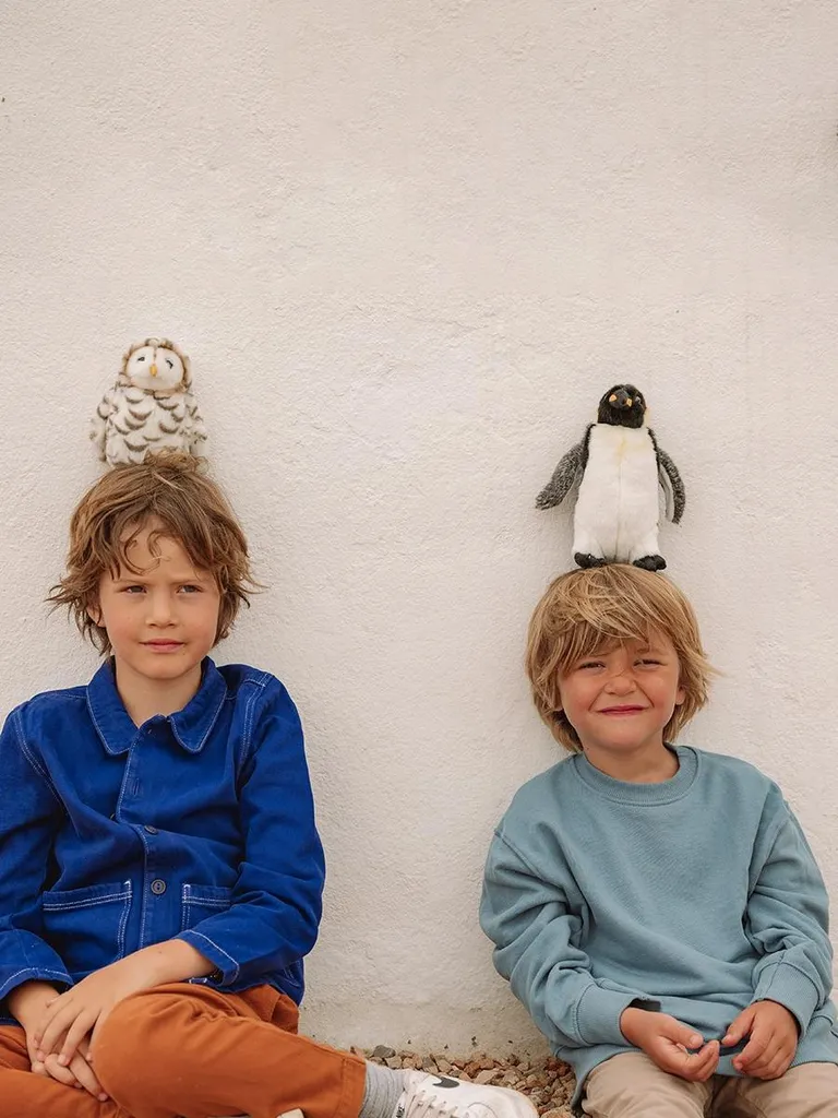 Peluche Pingouin Empereur Douce 20cm - Jouet Éco-responsable pour Bébé - 7