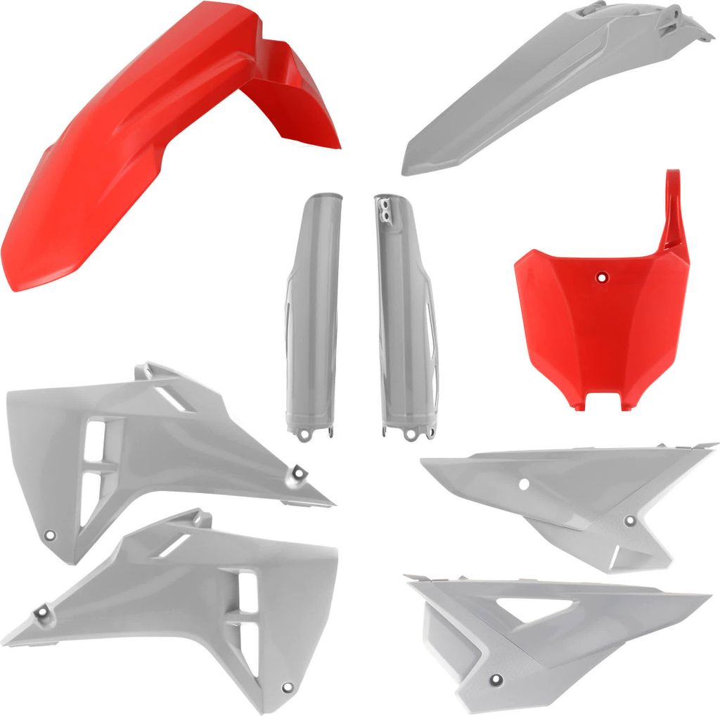 ACERBIS Verkleidungskit 9 Teile Rot/Grau für HONDA