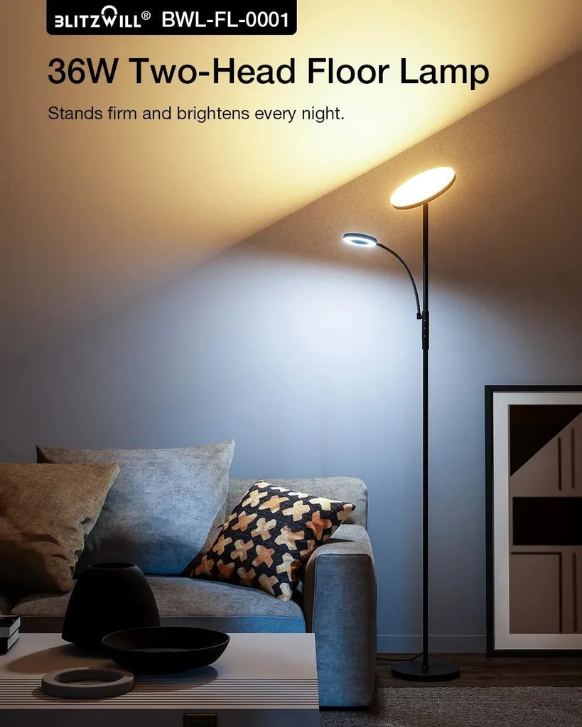 Dites adieu à la fatigue visuelle avec ce lampadaire LED réglable - 7