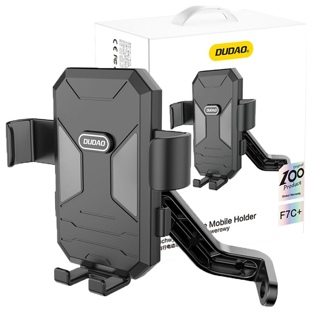 Dudao F7C+ uchwyt telefonu na rower / motocykl - Czarny Zdjęcie produktu 