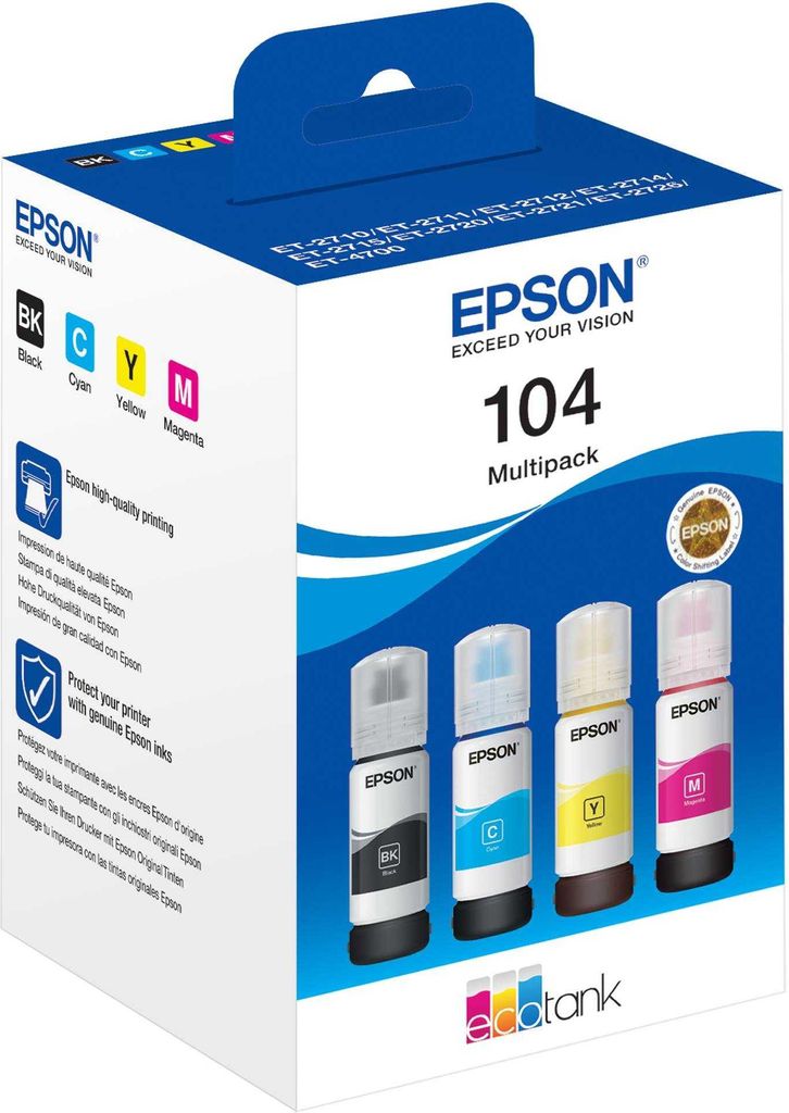EPSON Tinte C13T00P640 104 Multipack Ecotank Produktbild 