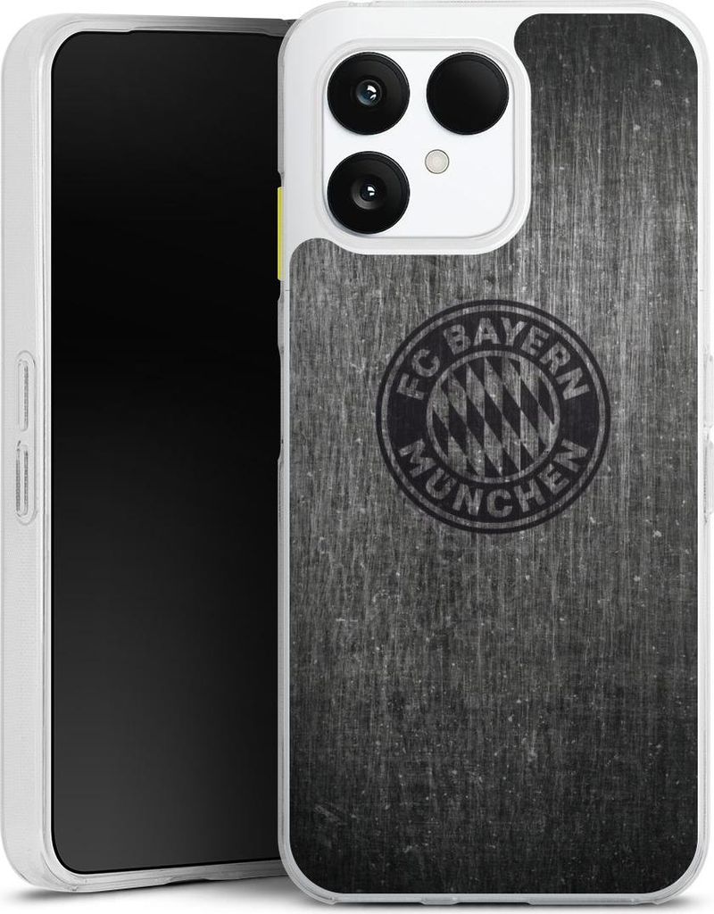 DeinDesign Handyhülle für Fairphone 6 Silikon Hülle Case Smartphone Schutzhülle FC Bayern München FCB Metallic Look