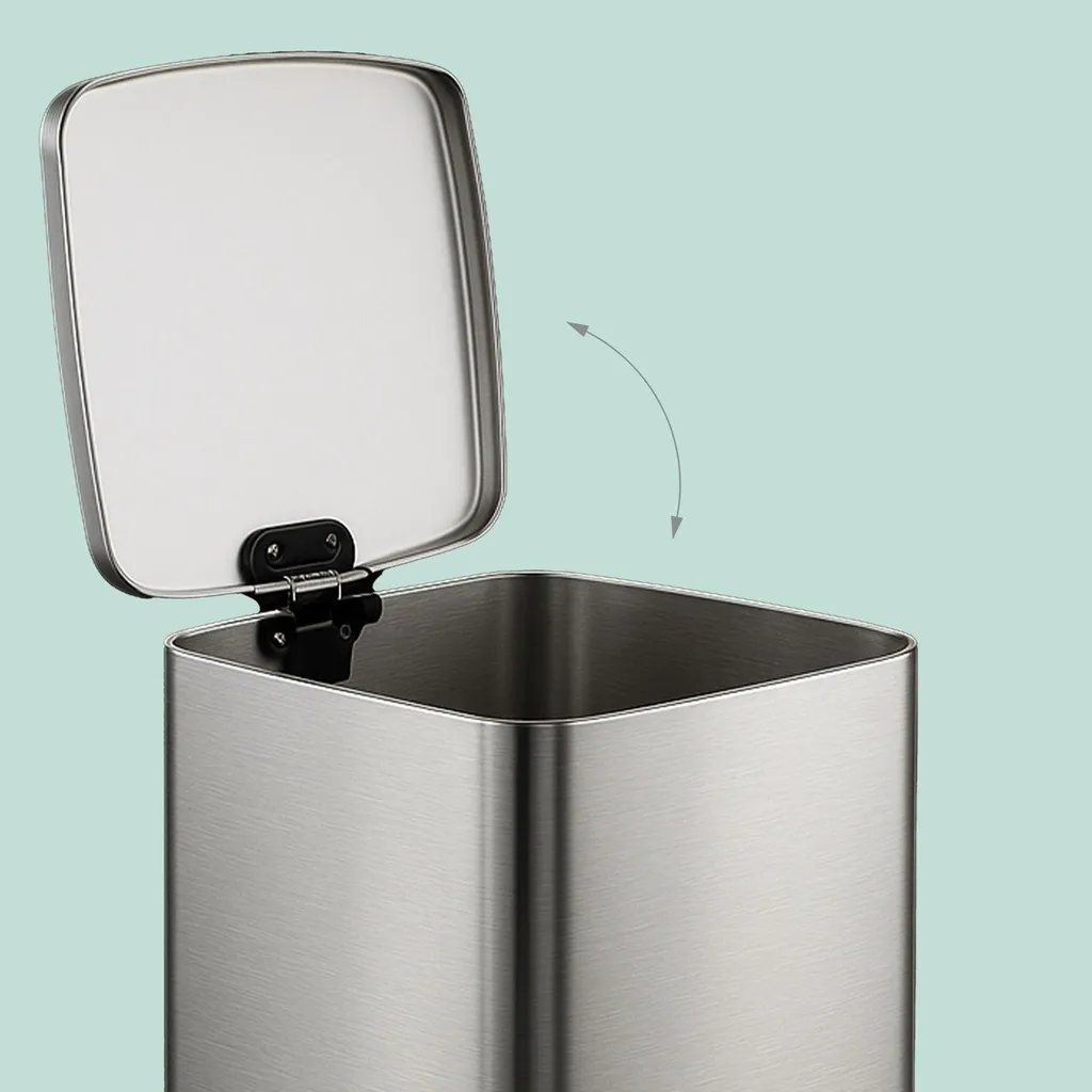 Poubelle à pédale 20L pour cuisine - Design discret et fermeture douce
