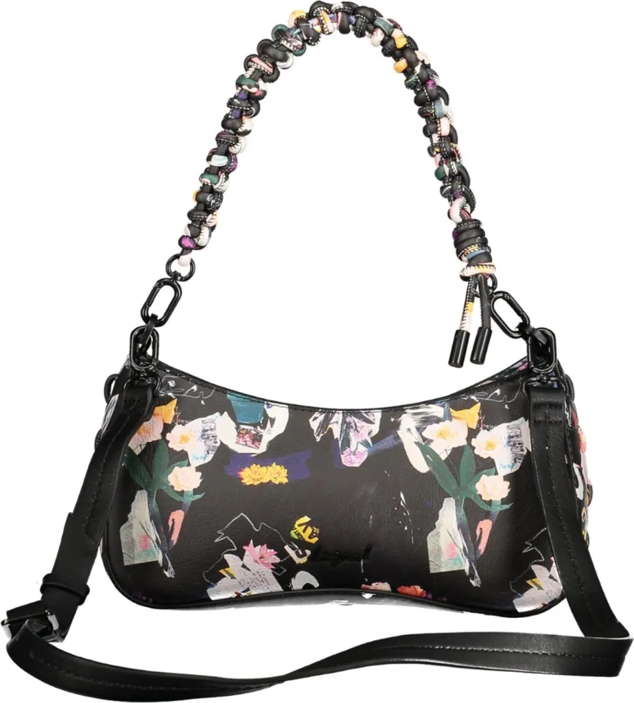Sac à main noir design polyvalent avec rangements optimisés et zippés - 2