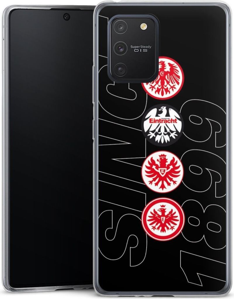 DeinDesign Slim Hülle für Samsung Galaxy S10 Lite Silikon Case Ultra Dünn Handyhülle Adler Eintracht Frankfurt Logo