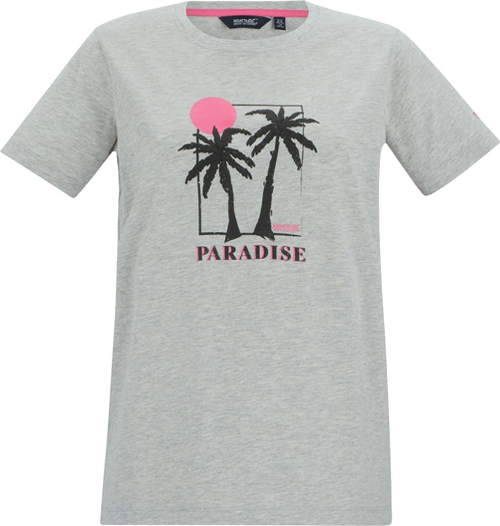 Regatta - "Filandra VX Paradise" T-Shirt für Damen RG12433 (42 DE) (Grau meliert)