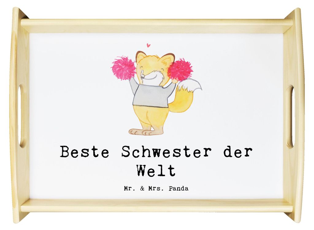Mr. & Mrs. Panda kaffeetablett Fuchs Beste Schwester der Produktbild 