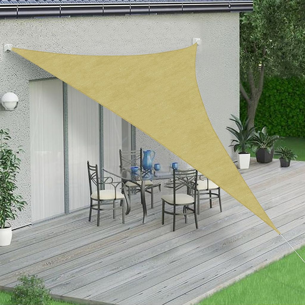 Sonnensegel wasserdicht 3,6m Sonnenschutz für Terrasse Terrassensegel Sonnendach 