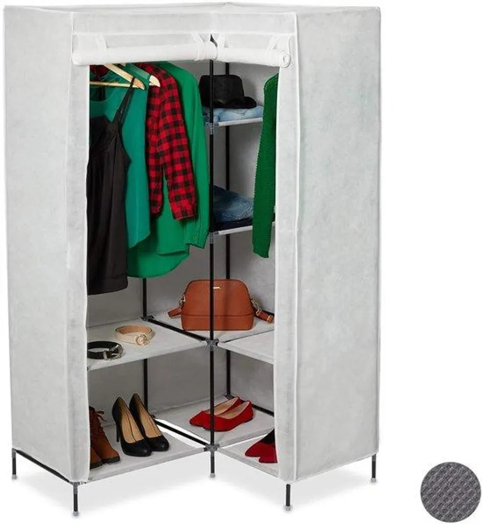 Armoire d'angle blanche en acier 169x100x83 cm : finissez-en avec le désordre