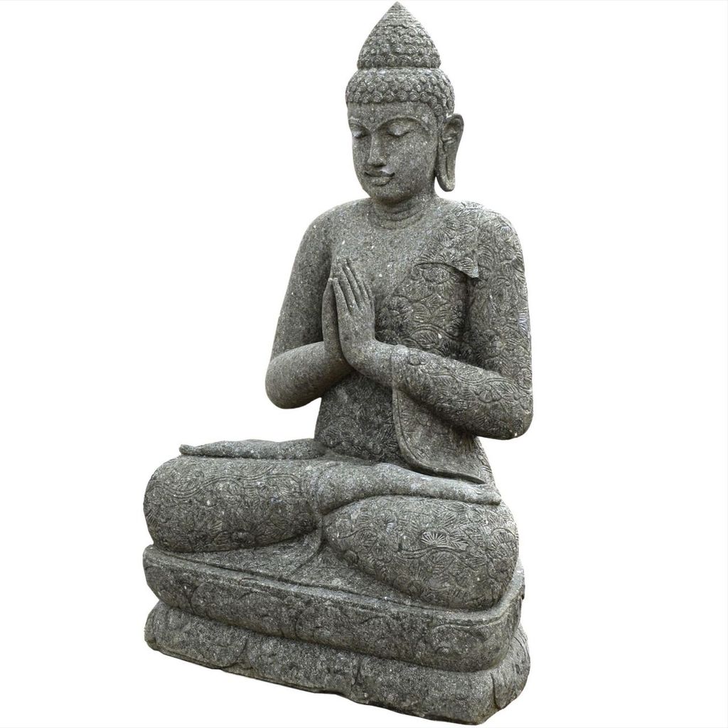 Buddha Figur Uluberia mit Anjali Mudra 60 x 88 x 150 cm