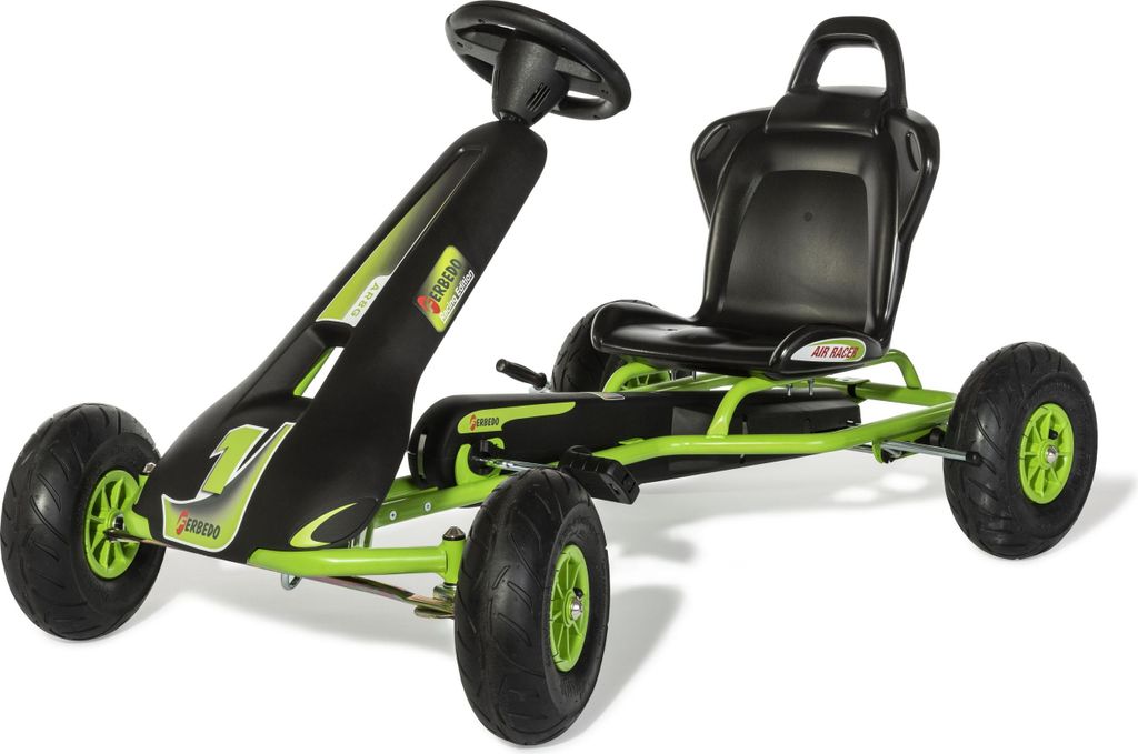 Ferbedo GoKart AR 8G, schwarz/grün, mit Luftbereifung Produktbild 