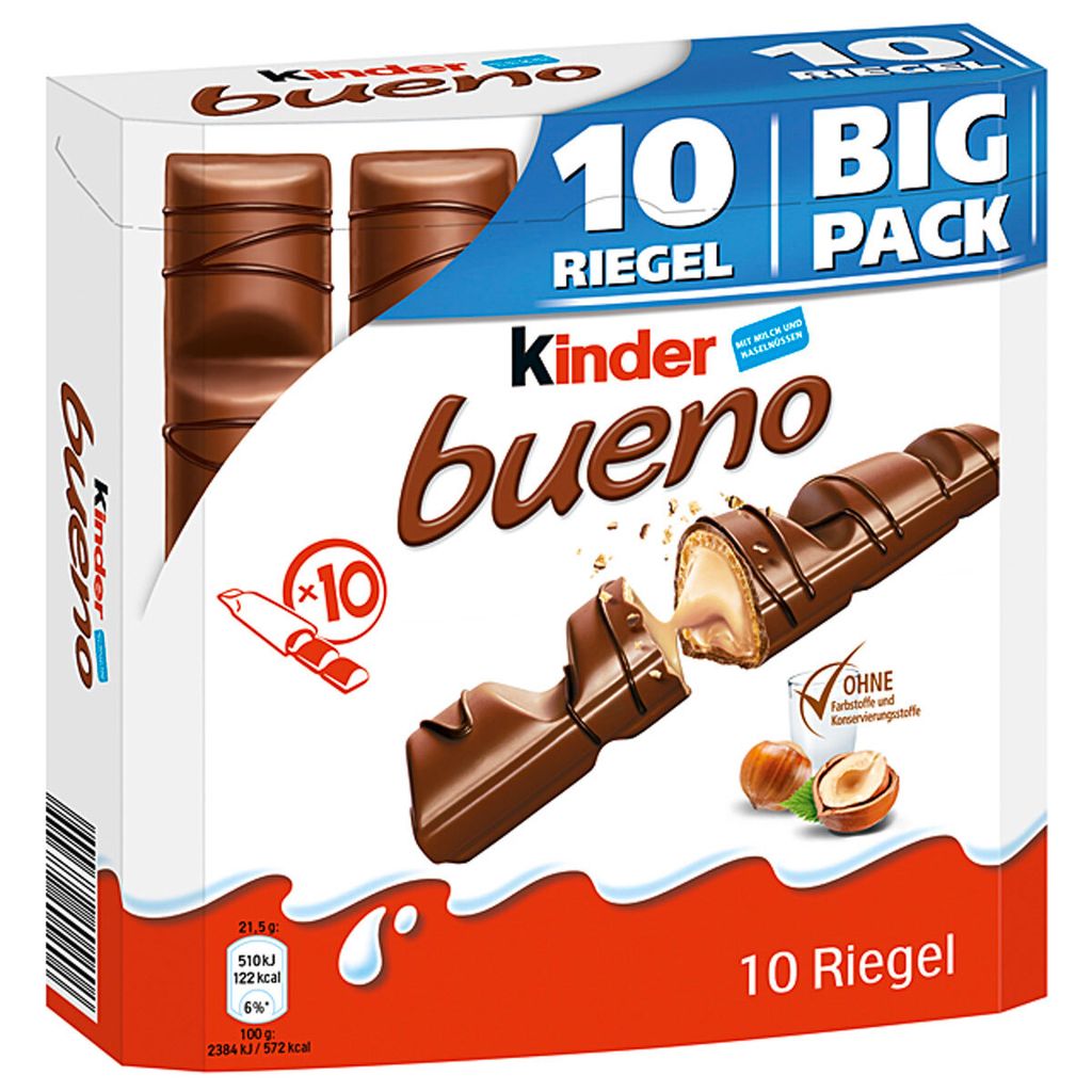 Kids Bueno Big Pack 10 samostatne balených oplátok 215g Obrázok produktu 