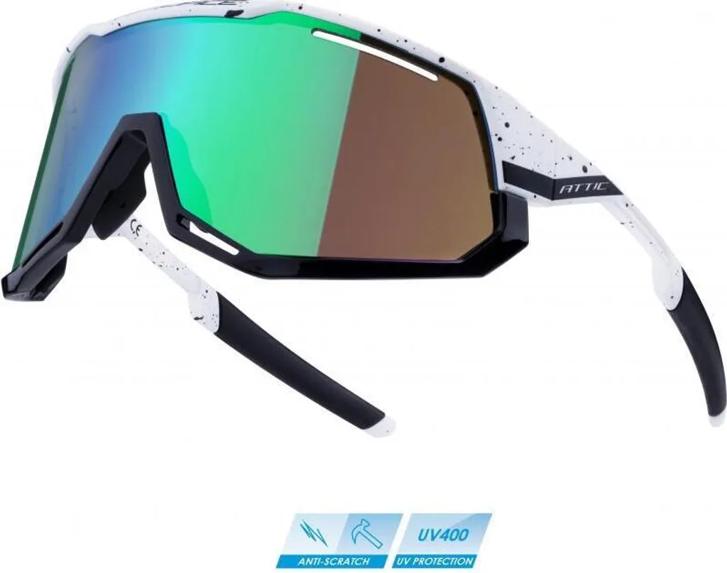 Lunettes Force Attic Verres Verts Contrastés Blanc et Noir Réf 910961