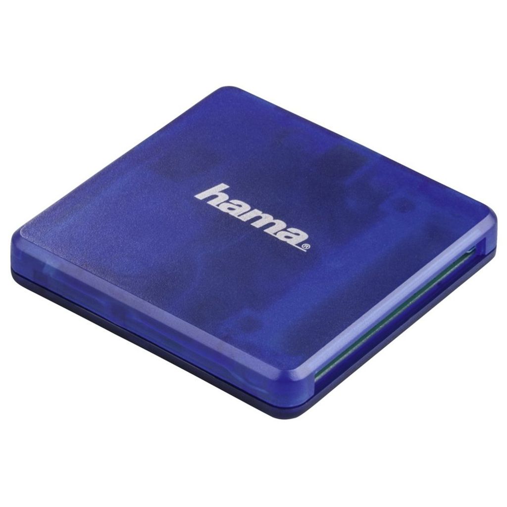 Hama Multi Card Reader USB 2.0, SD/microSD/vgl, blau