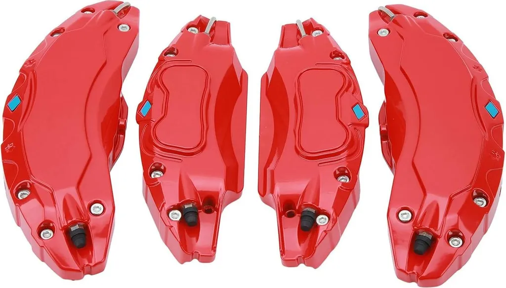 4 Couvre-étriers de Frein Rouges pour Tesla Model Y Roues 19-20 Pouces