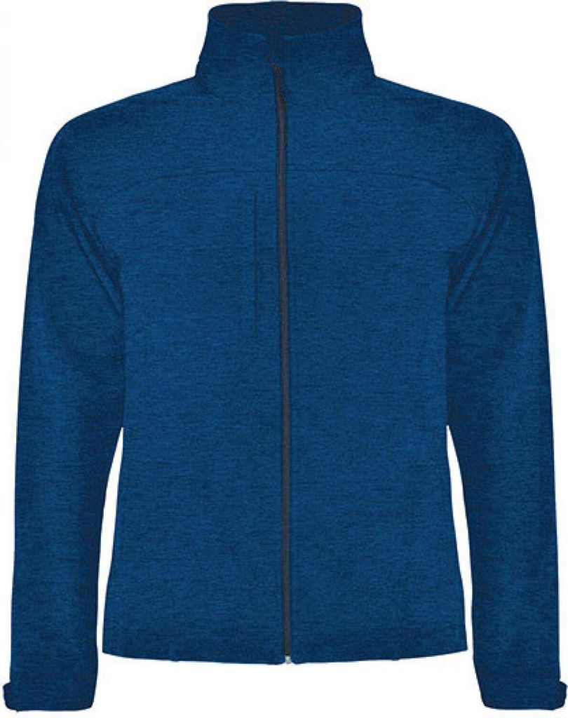 Roly SS6435 | Herren Rudolph Softshell Jacket, Wasser- und Windabweisend - Farbe: Heather Navy Blue 247 - Größe: XL