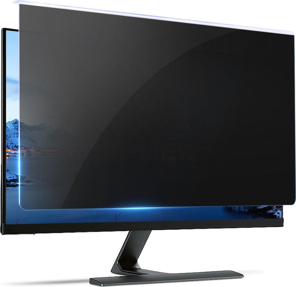 Universelle Anti-Peeping-Displayschutzfolie für 12,5–32 Zoll Monitore mit Blaulichtfilter für Computer/Laptops (Rahmenmontage)