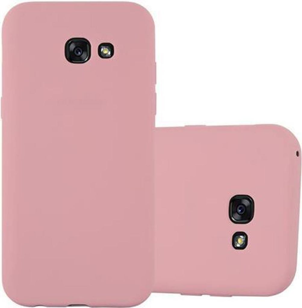 Cadorabo Hülle für Samsung Galaxy A5 2017 Schutzhülle in Rosa Handyhülle TPU Silikon Etui Case Cover