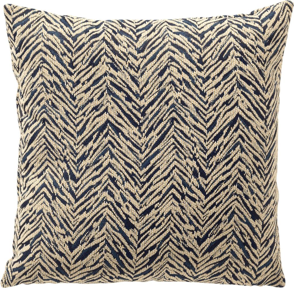 Dutch Decor Outdoor Dekokissen Gestreift Augusta 45x45 cm Blau