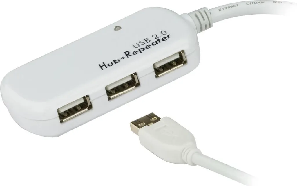 Hub USB 2.0 avec Rallonge Active 12m Aten UE2120H pour Multi-Appareils