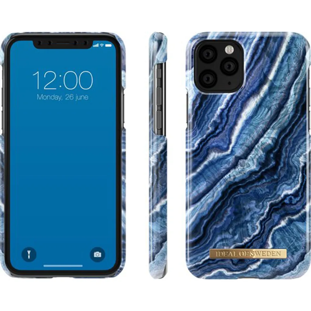 Coque iPhone 11 Pro Indigo Swirl - Protection Anti-Rayures Élégante
