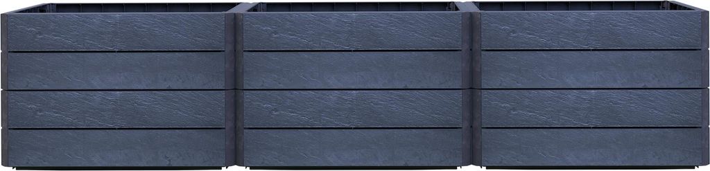 Garantia Ergo Vario 2 Hochbeet Farbe stone, Größe 190x190 cm, Hähe 75 cm