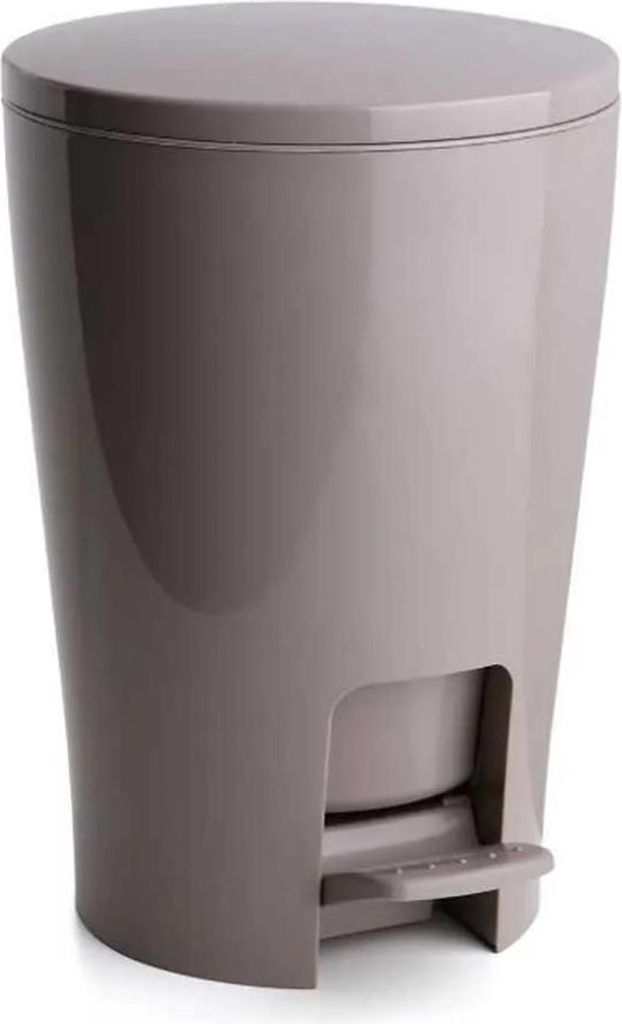 Tatay Diabolo Badezimmer-mülleimer Mit Pedal 5l Grau Grau One Size