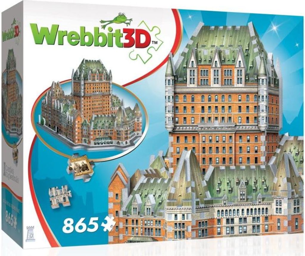 Wrebbit 3D Puzzle - Château Frontenac - 865 Teile - Bauset Image du produit 