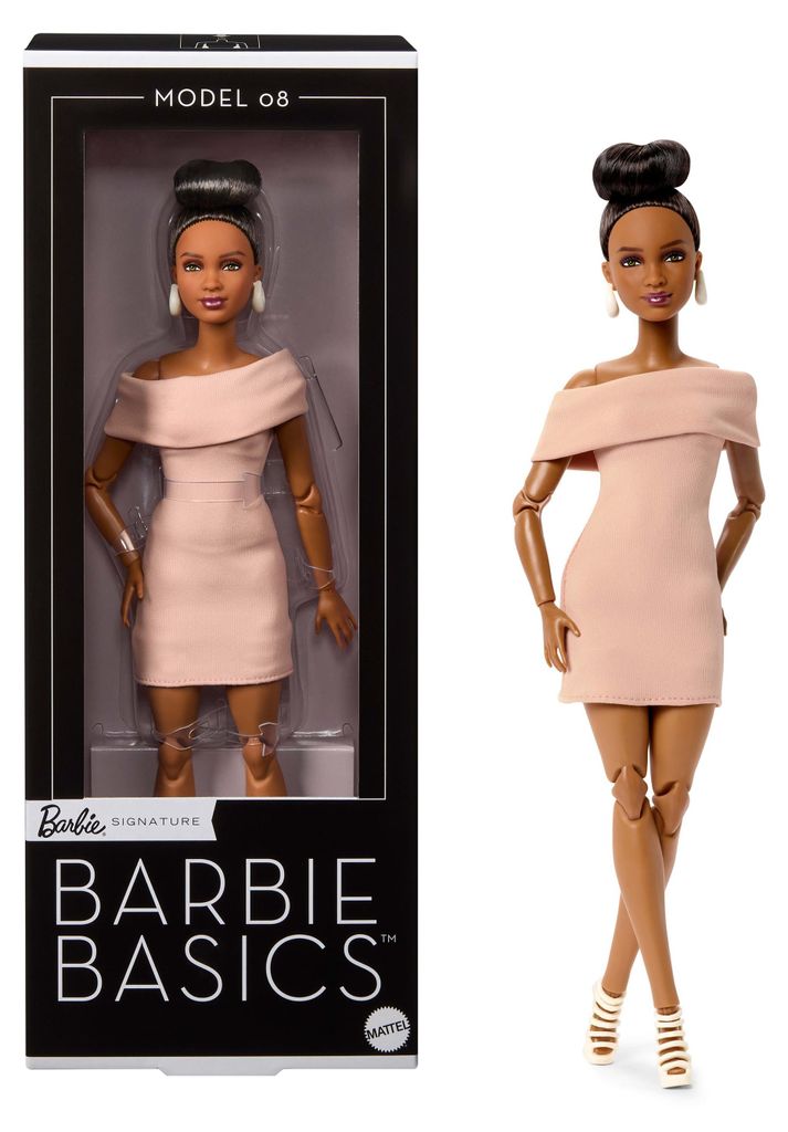 Barbie Signature Basics-Sammelpuppe, Modell 8 mit brünetten Produktbild 
