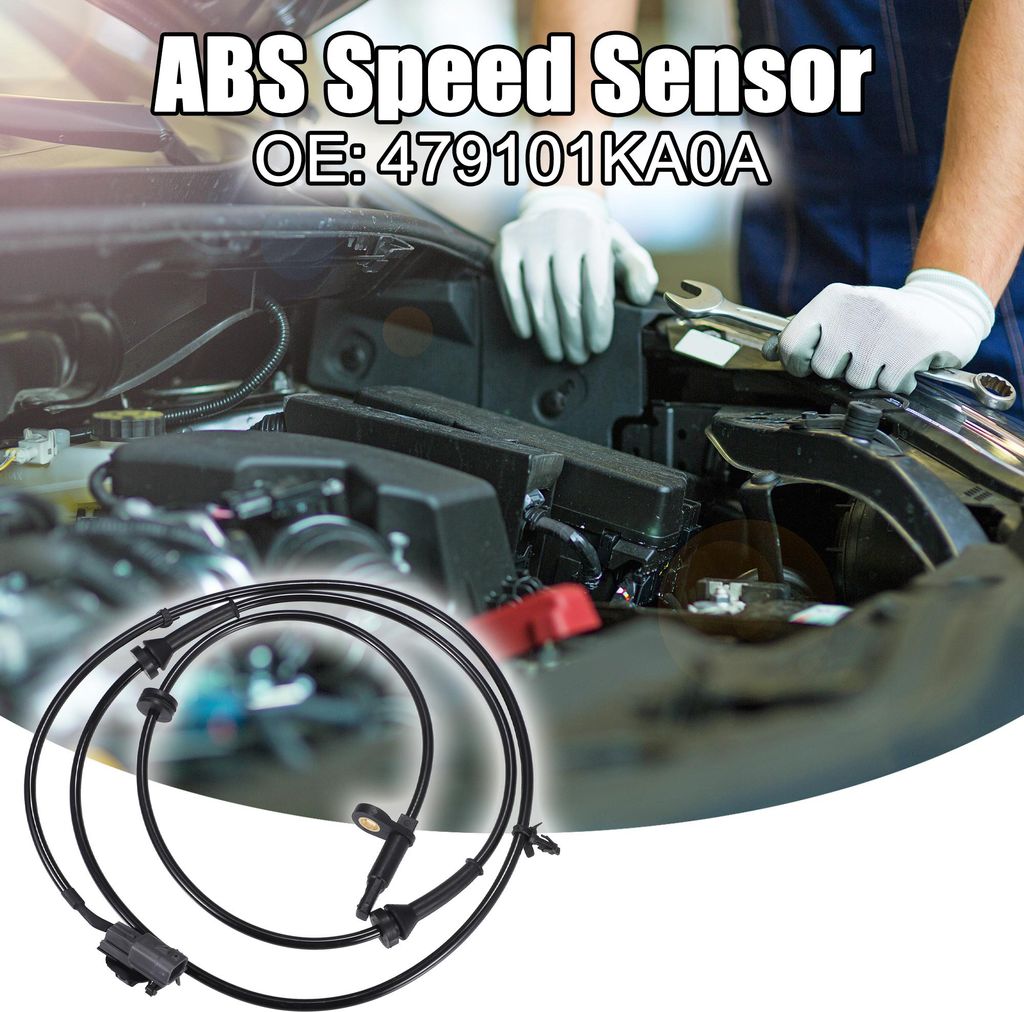 1 Stück ABS Sensor Vorne Links Rechts passend für Citroen C1 Schwarz