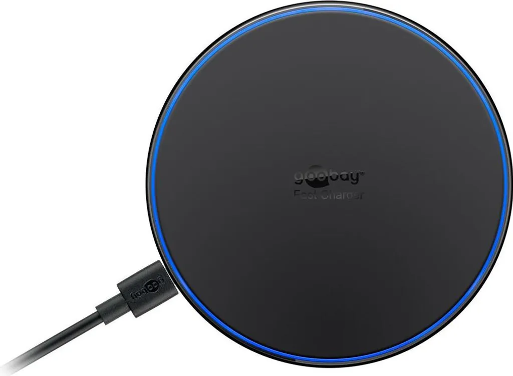 Chargeur Induction 9V Allteq Noir avec Câble 1m et Champ Magnétique Qi