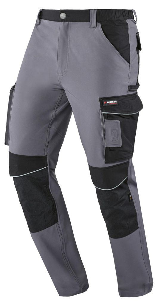 PARKSIDE PERFORMANCE® Herren Arbeitsbundhose (Grau, 58) Produktbild 