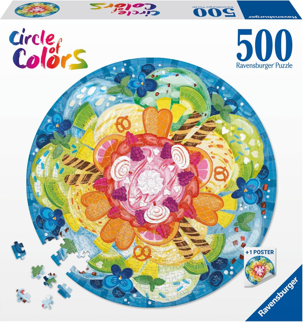RAV puzzle 500 Palette de couleurs Crème glacée 17348 Image du produit 