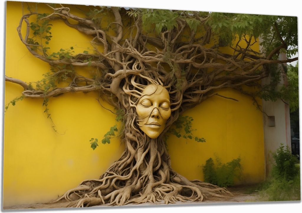 Wallario Herdabdeckplatte aus Glas, Größe 80 x 52 cm 1-teilig, Motiv Mutter Natur