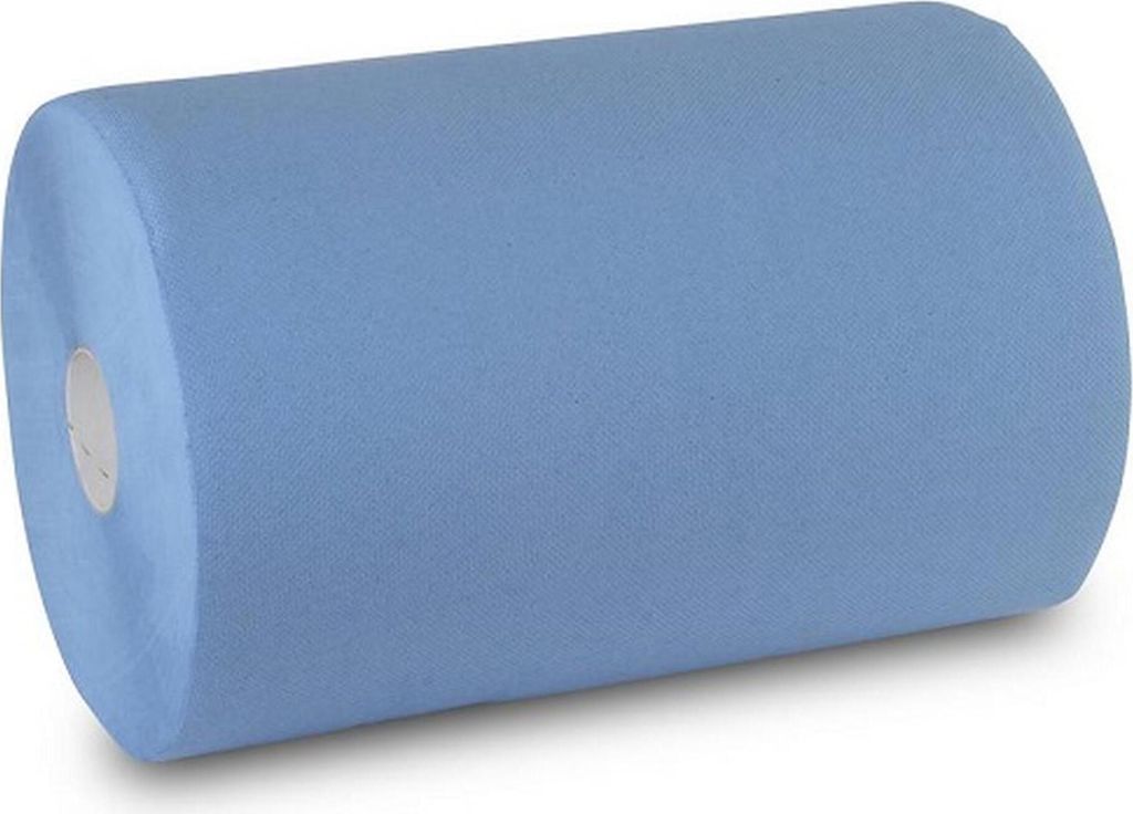 Industriepapierrollen FUNNY - Putzpapier - blau - 37,5 cm breit - 2 Rollen