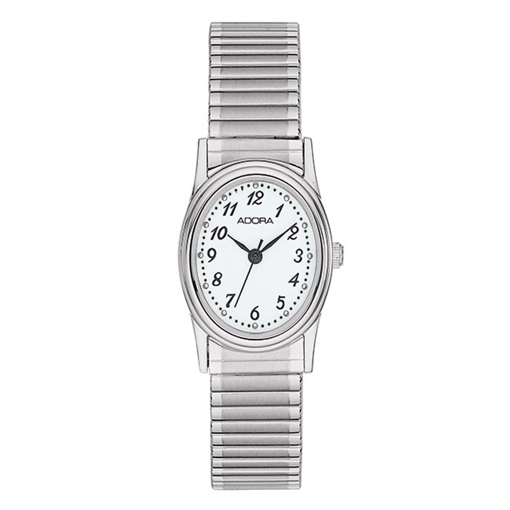 Damenuhr Armbanduhr Adora mit Flexband Zugband Modell Produktbild 