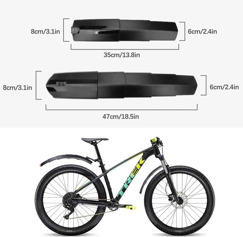 Fahrrad Schutzblech，Einziehbar Bike Kotflügel Set Produktbild 2