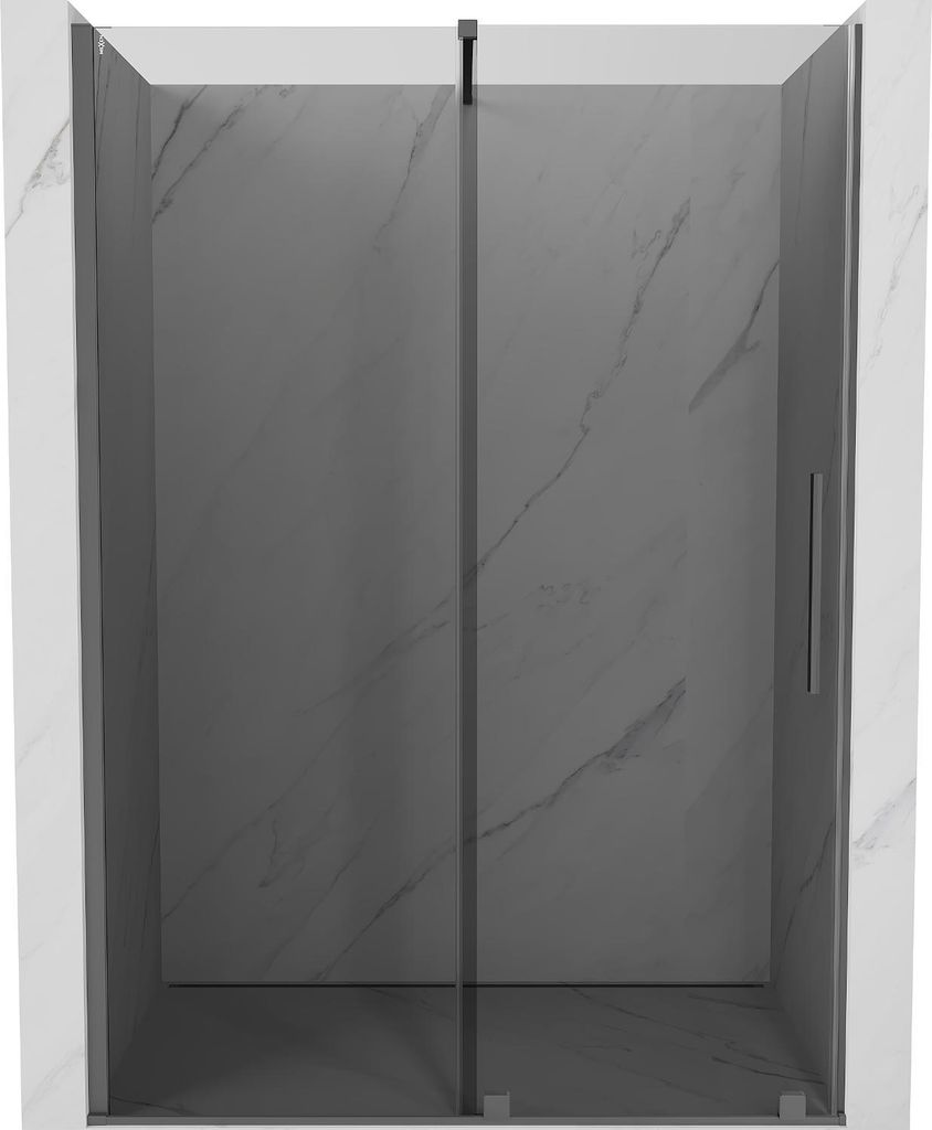Mexen Velar porte doccia scorrevoli 160 cm, grafite, gun Immagine del prodotto 