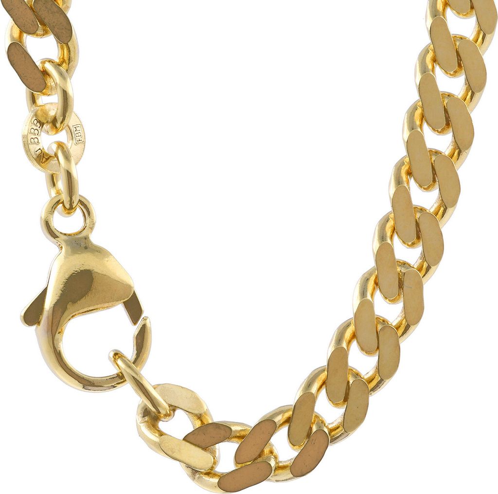 Goldkette Panzerkette Länge 19cm - Breite 4,7mm - 333-8 Karat Gold