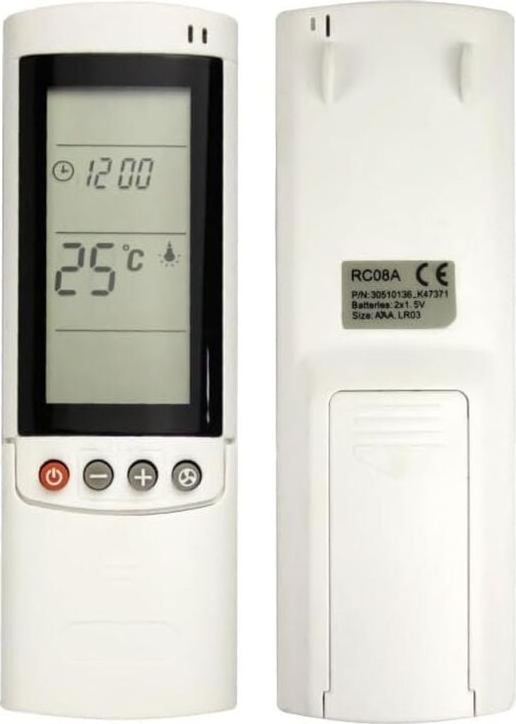 RC08A-kompatible Fernbedienung für Airwell Klimaanlagen, Produktbild 