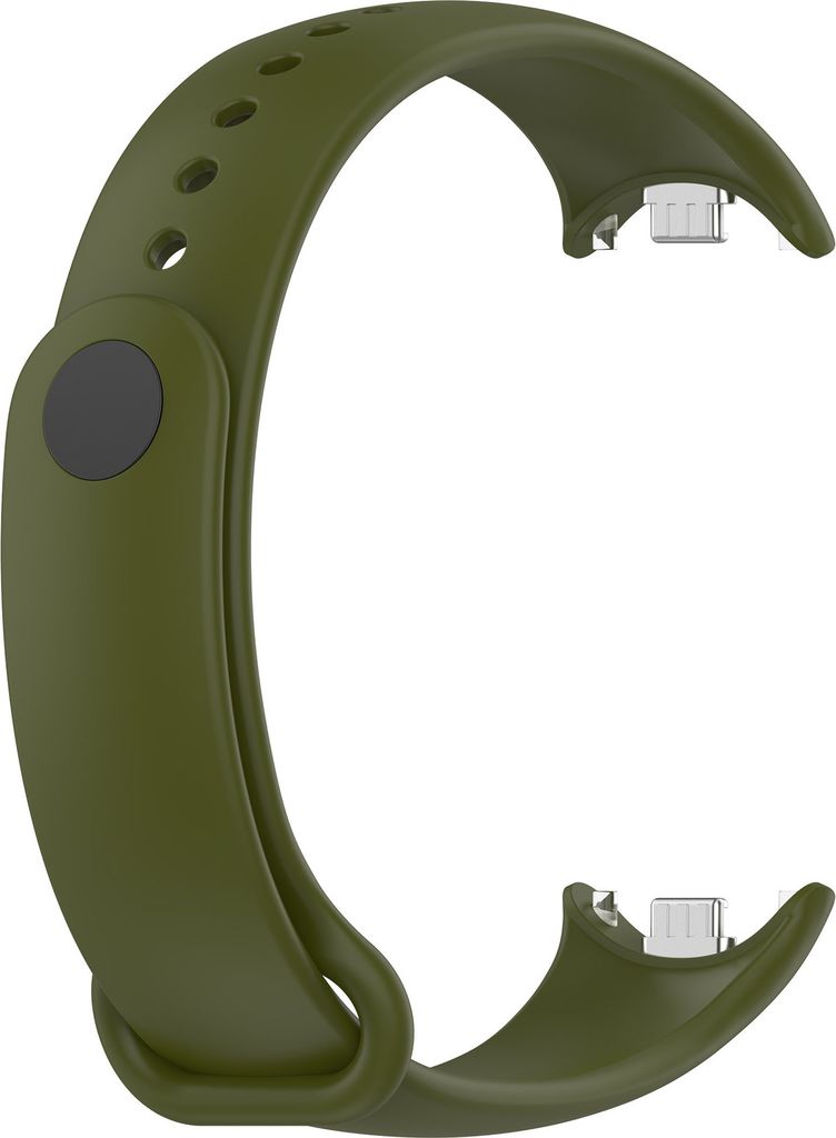 Silikon Armband Für Xiaomi Smart Band 8 Ersatz Strap Sport Tracker Uhrenarmband Armeegrün