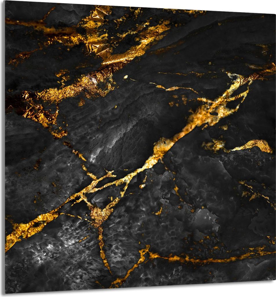 GLASPLATTE FÜR KÜCHE 60x65 Marmor