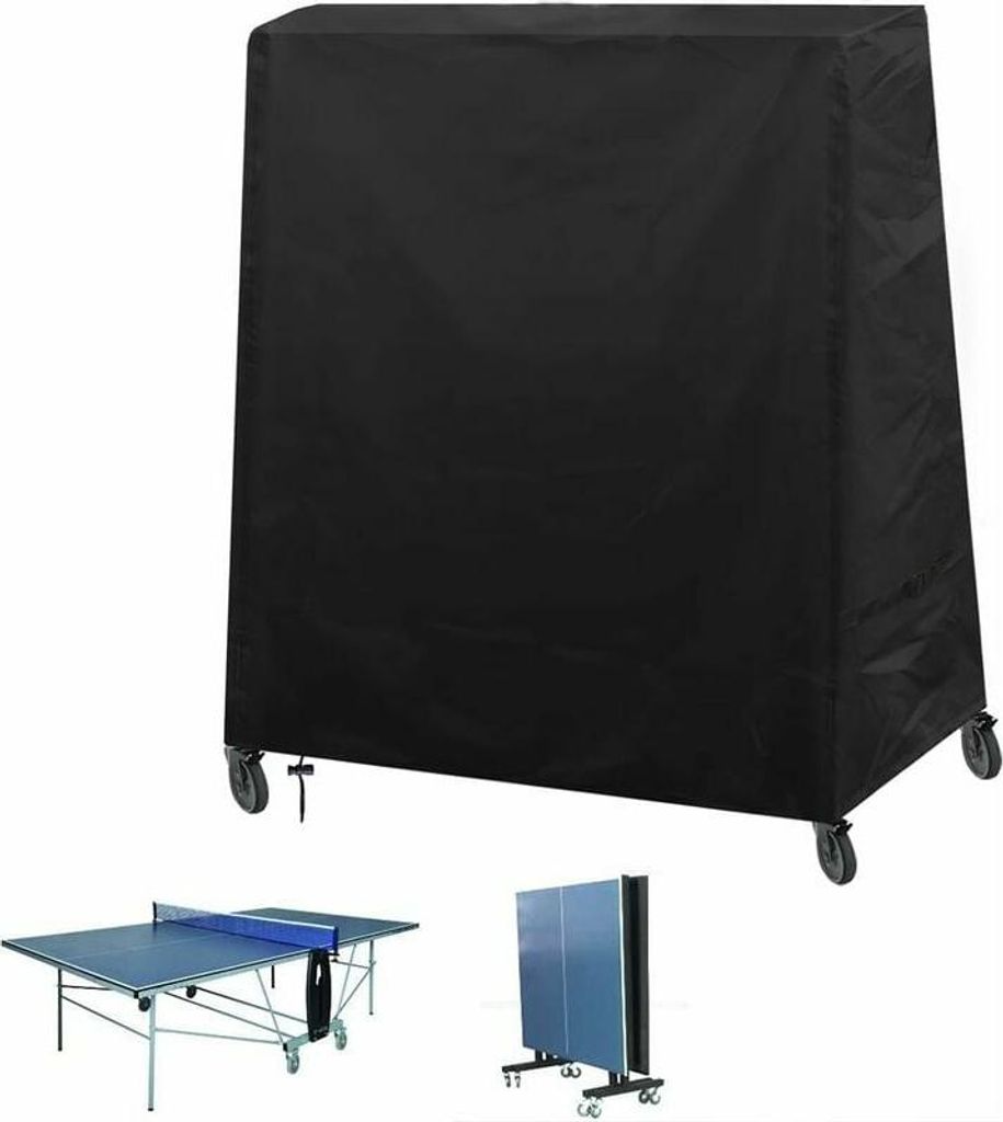Tischtennis-Tischabdeckung, Oxford-Gewebe, Outdoor-Tischtennis-Tischabdeckung, Windbeständigkeit, UV-Schutz, wasserdichte Tischtennis-Tisch-Schutz...