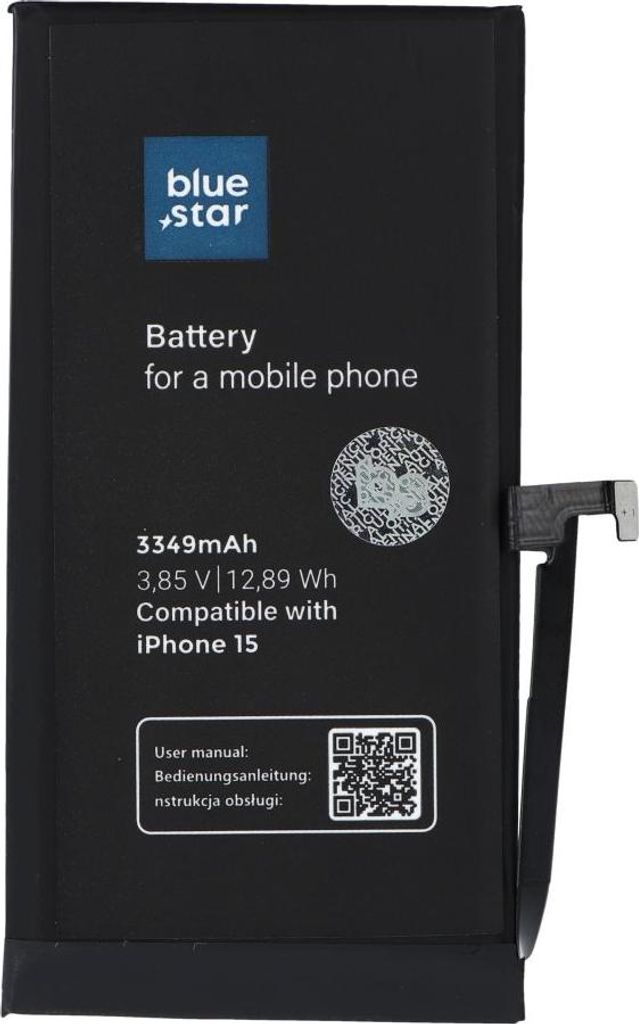 Battery passend für iPhone 15 3349 mAh Blue Star HQ