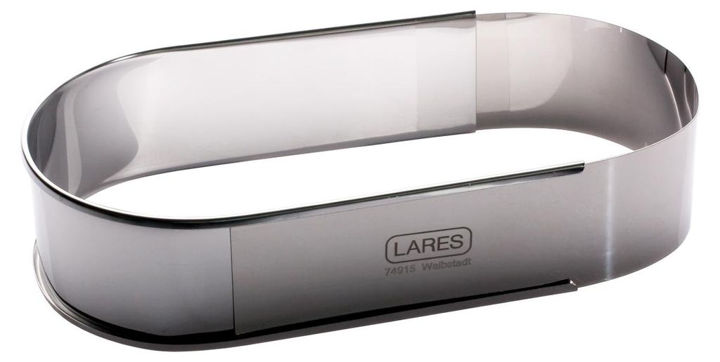 LARES verstellbarer ovaler Backrahmen - Klein - 27-40x11x6 Produktbild 
