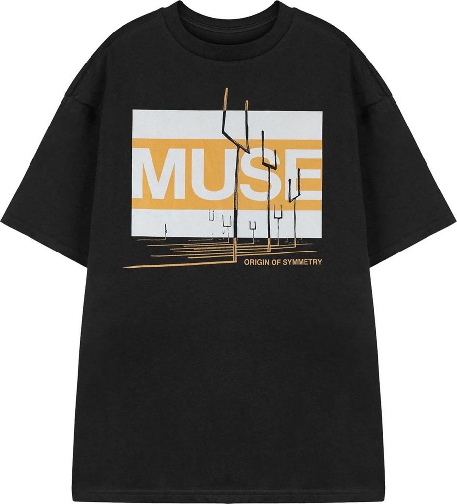 Muse - "Origin Of Symmetry" T-Shirt für Herren/Damen Uni NS8961 (XXL) (Schwarz)