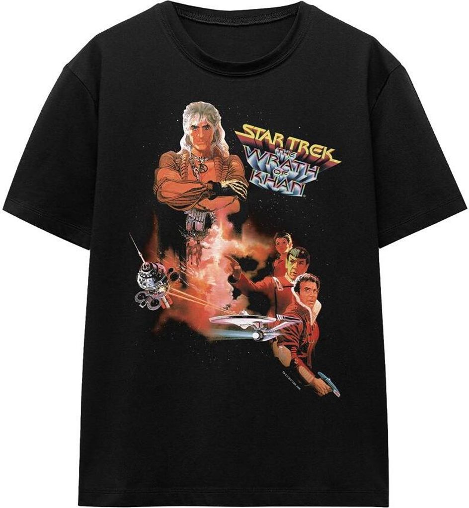 Star Trek - "Wrath of Khan" T-Shirt für Herren/Damen Uni TV16823 (M) (Schwarz)