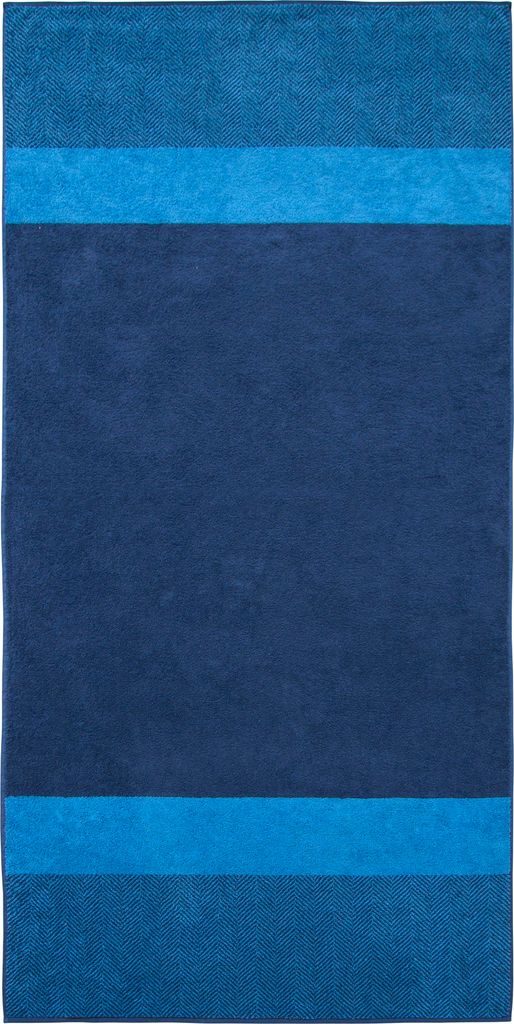 Dyckhoff Saunatuch XL Two-Tone Stripe blau 100.0 x 200.0 cm