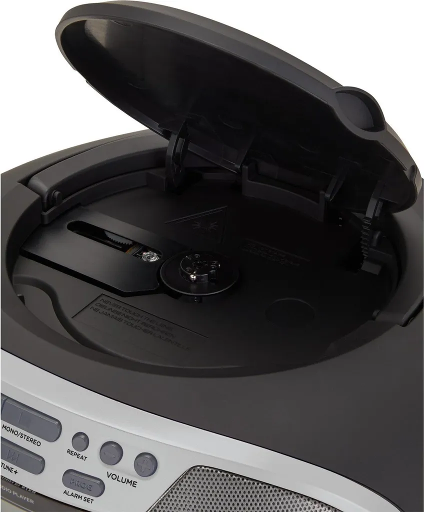 Poste Radio CD Bluetooth Argenté - Lecteur Audio Polyvalent et Design - 4